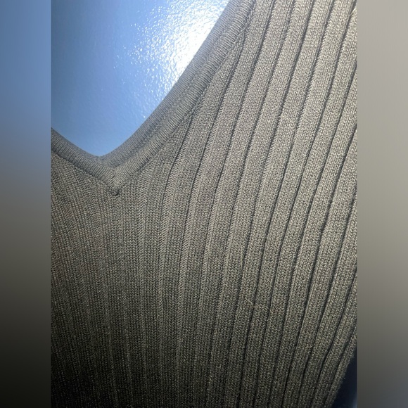 Fashion Nova Black Bodycon Ribbed Maxi Dress, Size L. - Picture 2 of 5